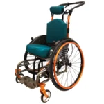 Kantelbarer Rollstuhl Tilty Vario mit Kopfstütze und Schiebebügel