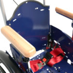 Holzarmlehnen für den Rollstuhl